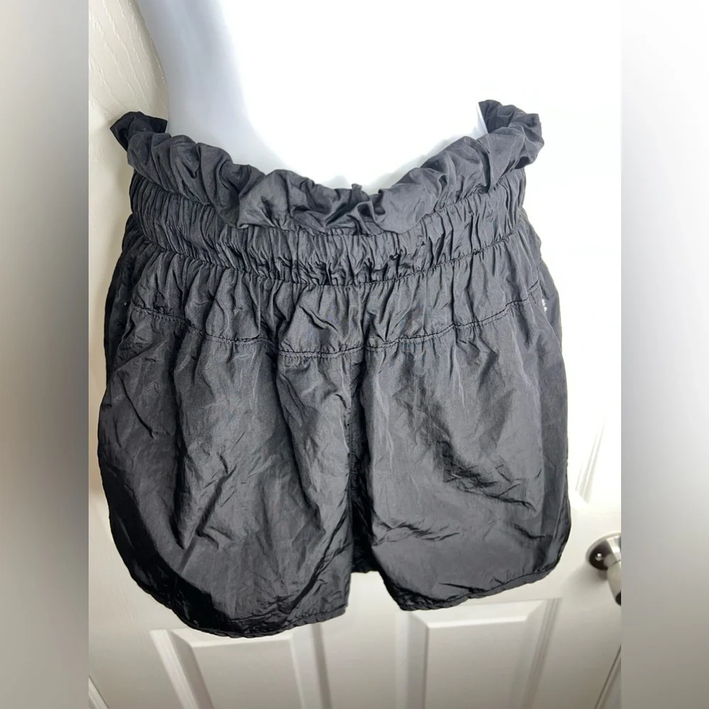 Free People FP Movement Medium Black The Way Home High Rise Run Shorts Lined M